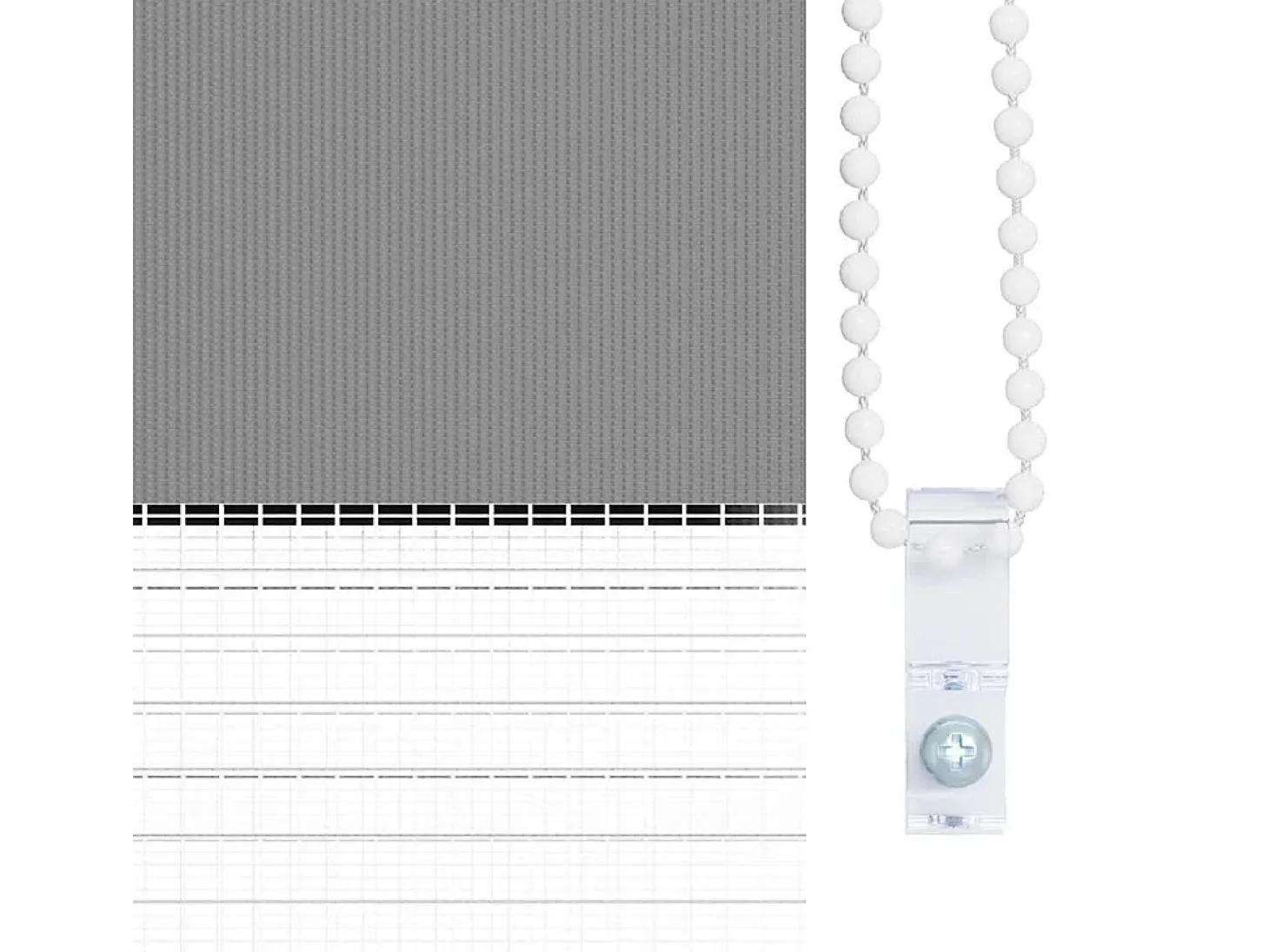 Estor enrollable gris de 120 x 230 cm