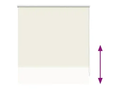 Estor enrollable opaco 100 x 175 cm color crema