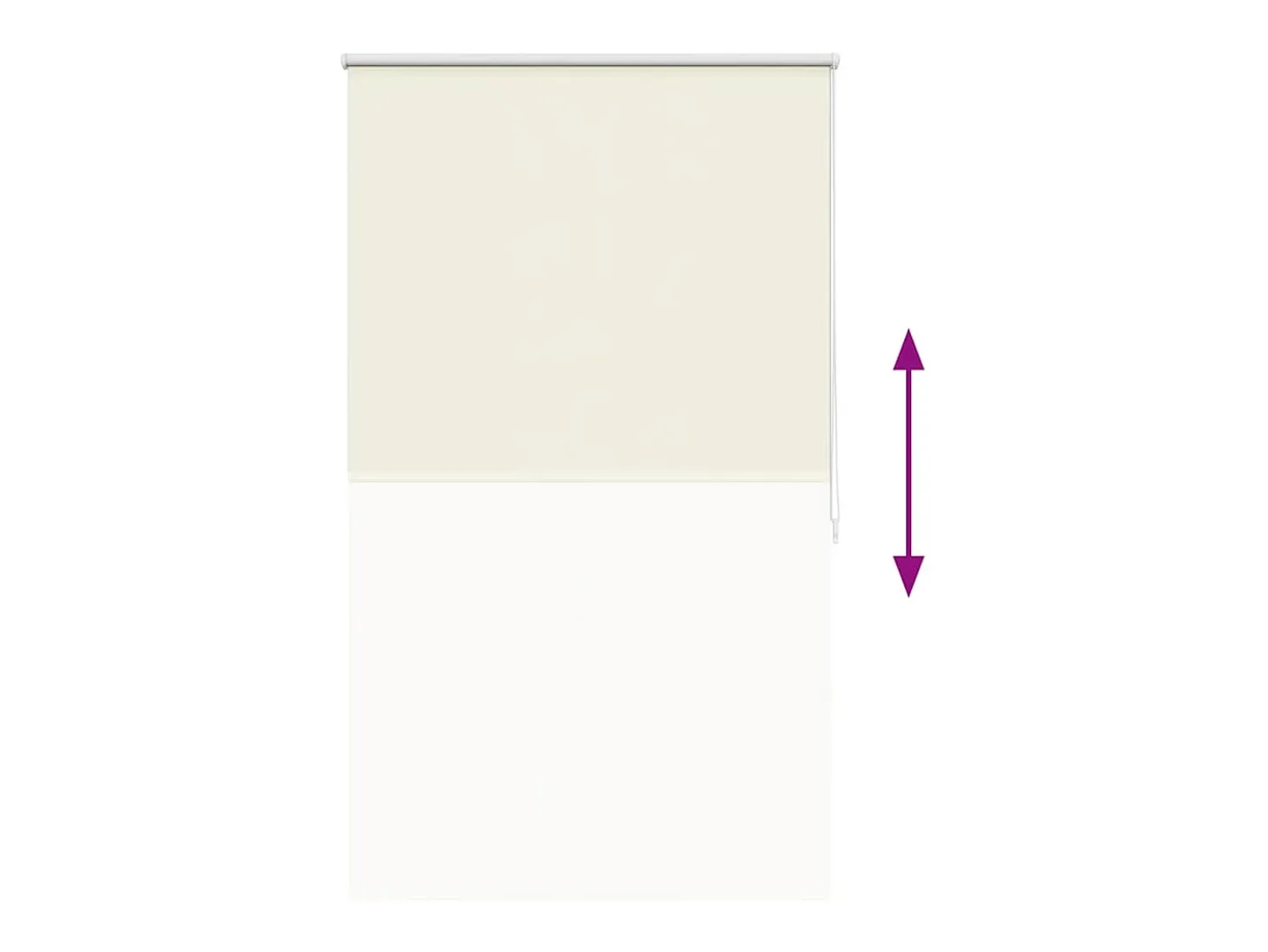 Estor enrollable opaco 120 x 175 cm color crema