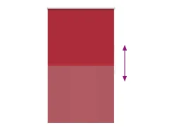 Estor enrollable opaco 100 x 175 cm rojo