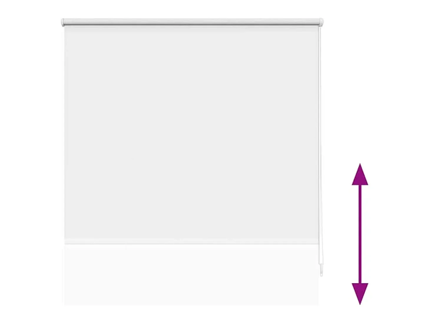 Estor enrollable opaco 120 x 175 cm blanco