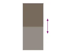 Estor enrollable opaco 100 x 230 cm marrón