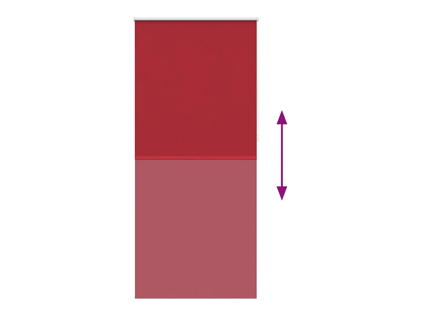 Estor enrollable opaco 100 x 230 cm rojo