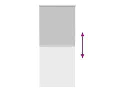 Estor enrollable opaco 80 x 230 cm gris