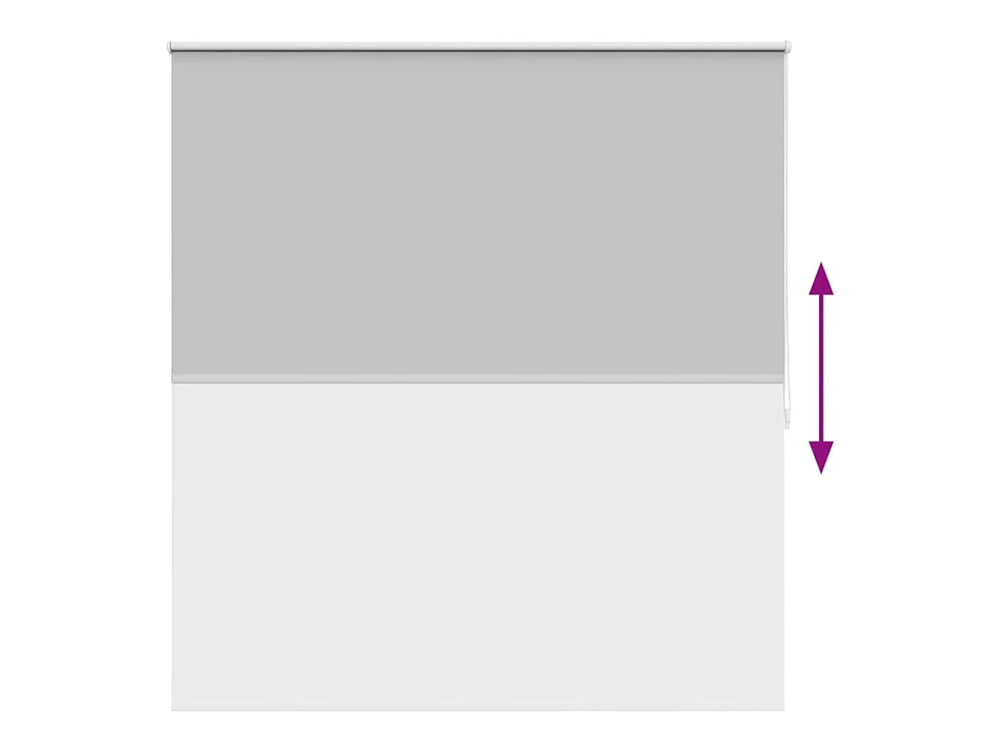 Estor enrollable opaco 160 x 175 cm gris
