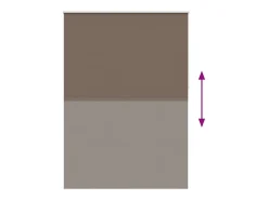 Estor enrollable opaco 160 x 230 cm marrón