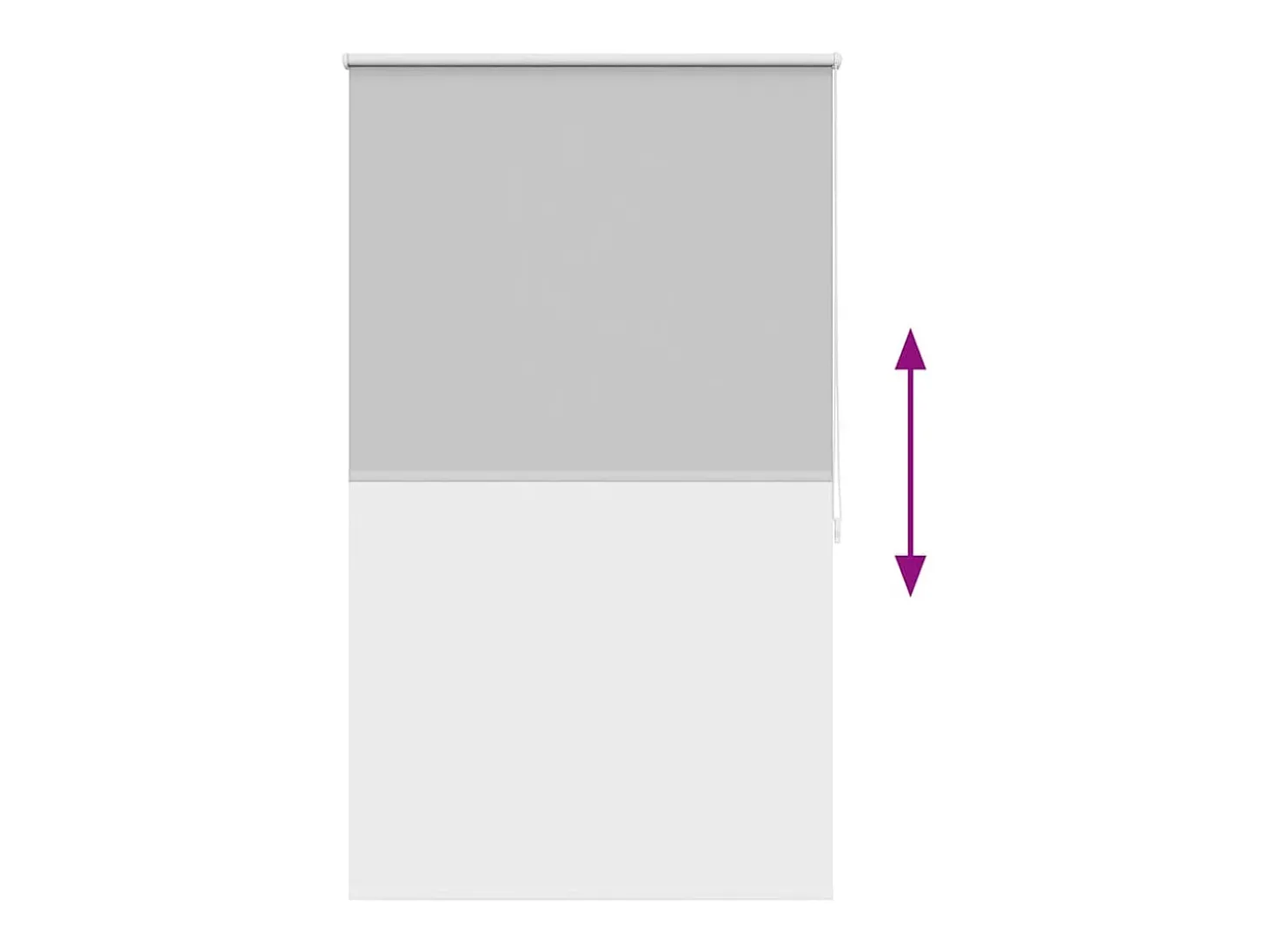 Estor enrollable opaco 80 x 175 cm gris