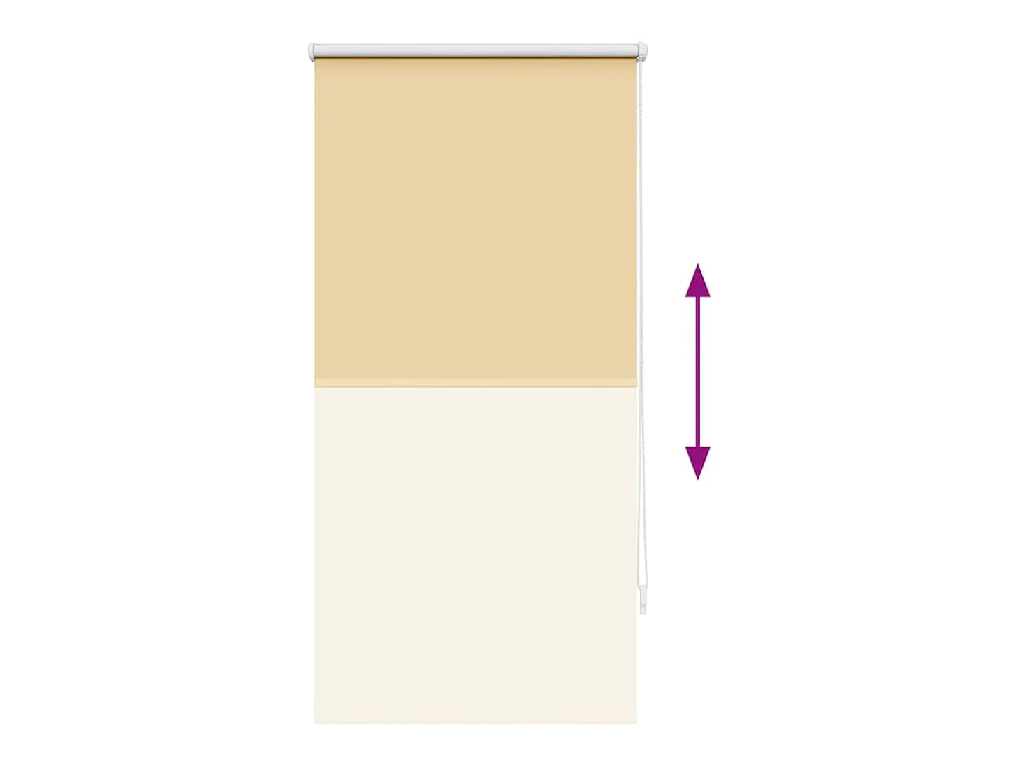 Estor enrollable opaco beige 60 x 120 cm