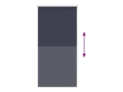 Estor enrollable opaco gris 40 x 100 cm