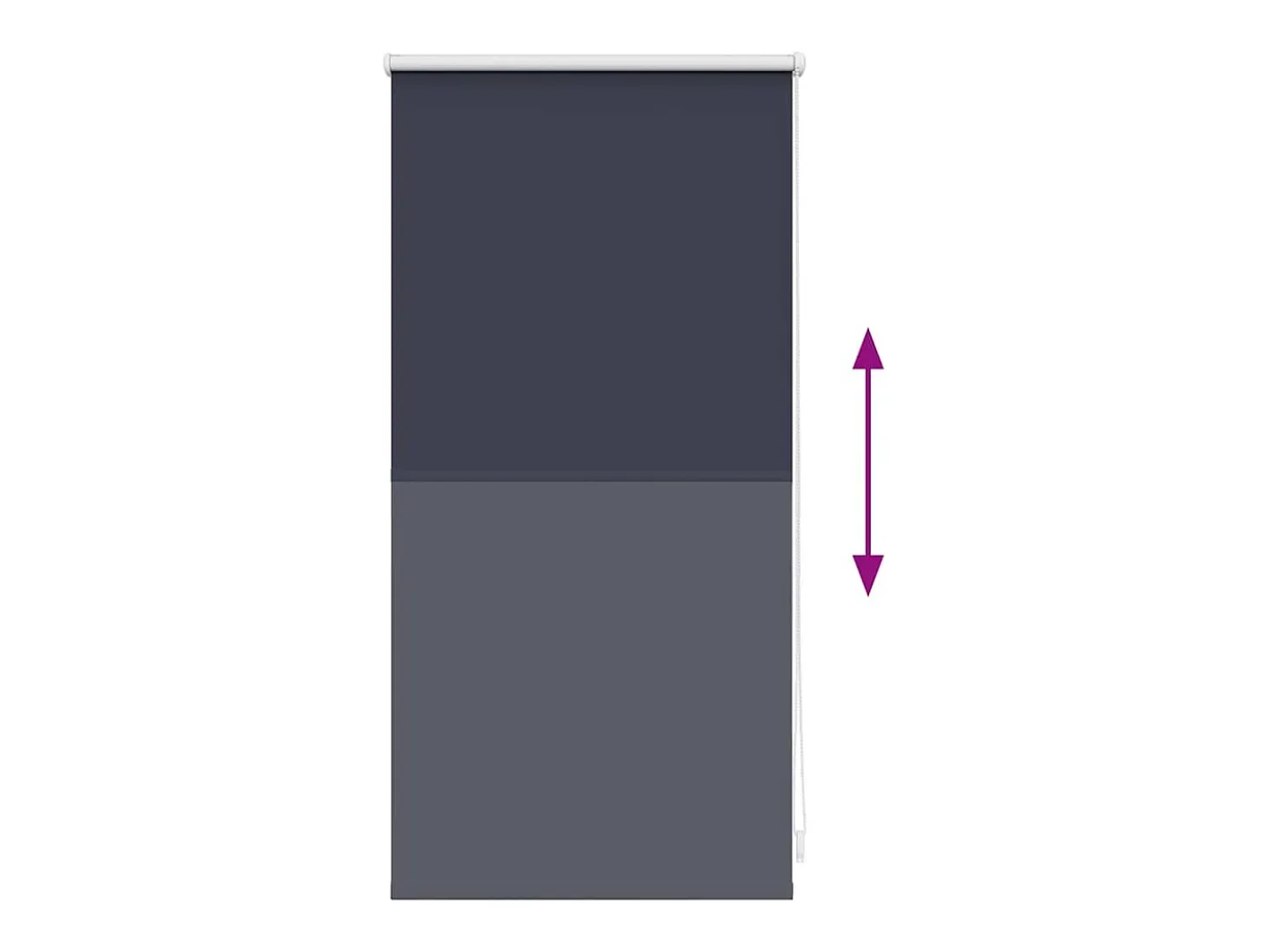 Estor enrollable opaco gris 40 x 100 cm