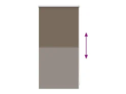 Estor enrollable opaco marrón 40 x 100 cm