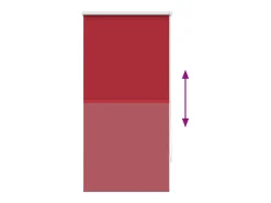 Estor enrollable opaco rojo 60 x 120 cm