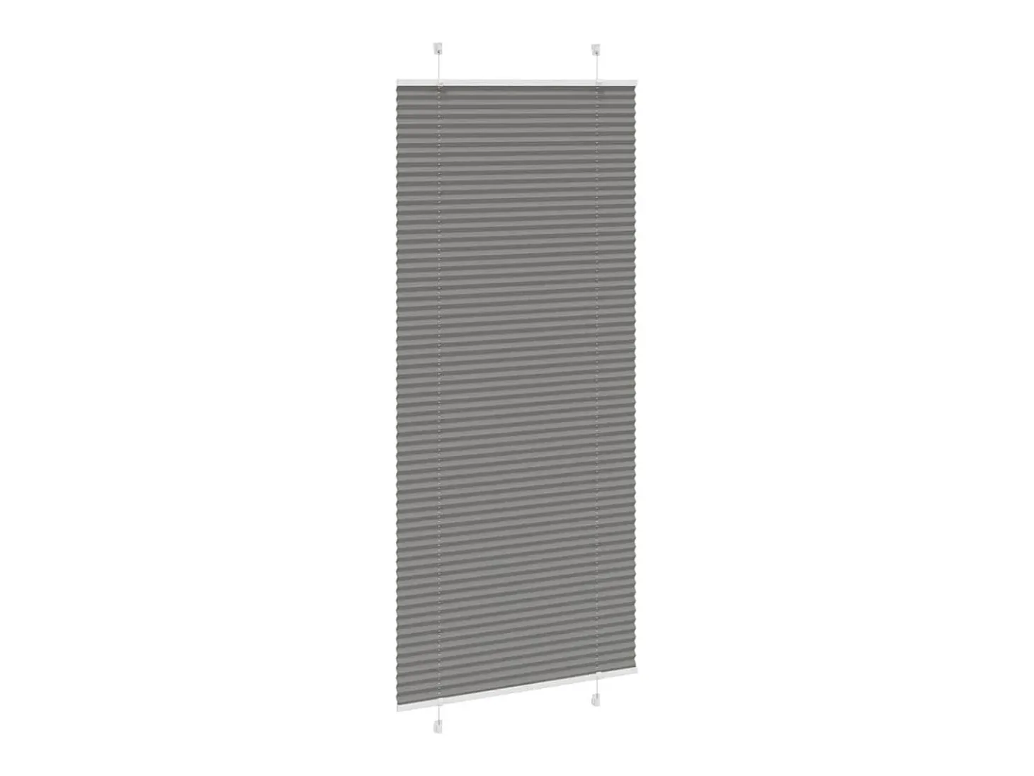Estor plisado antracita 90x200 cm ancho tela 89,4 cm
