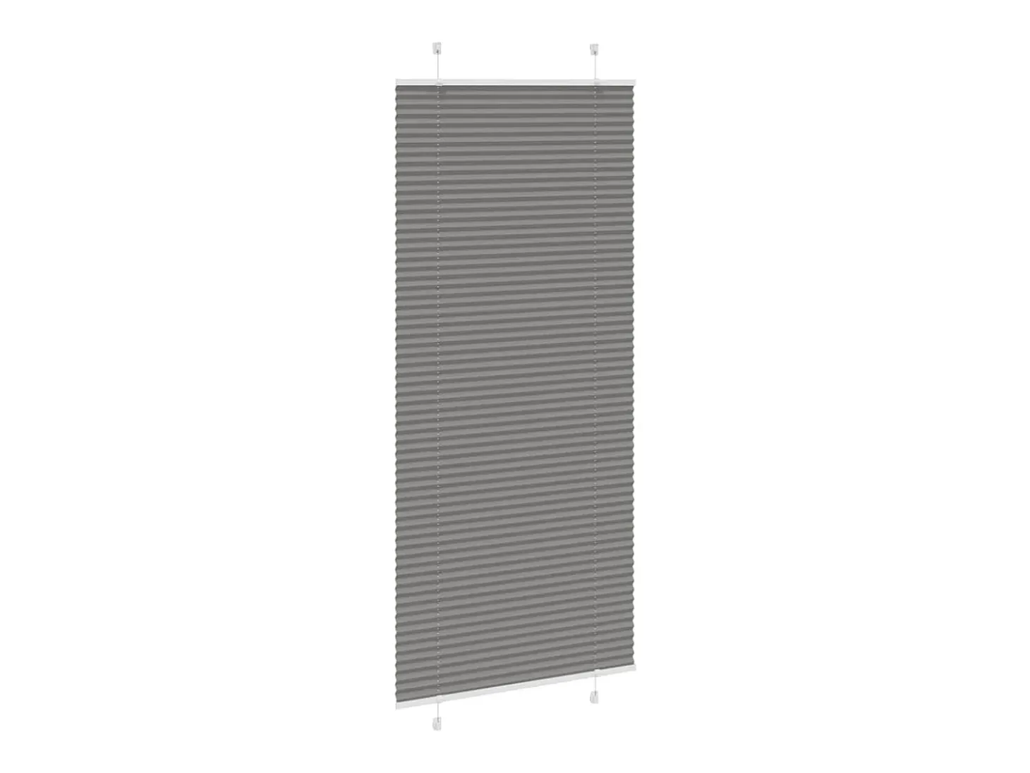 Estor plisado antracita 100x200 cm ancho tela 99,4 cm
