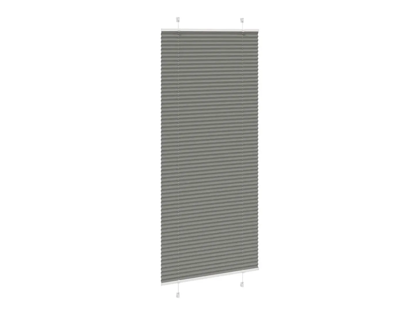 Estor plisado antracita 100x200 cm ancho tela 99,4 cm
