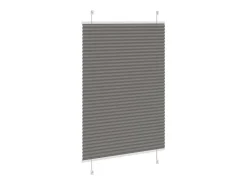 Estor plisado antracita 85x100 cm ancho tela 84,4 cm