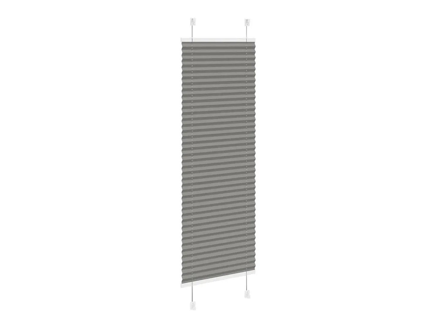 Estor plisado antracita 50x100 cm ancho tela 49,4 cm