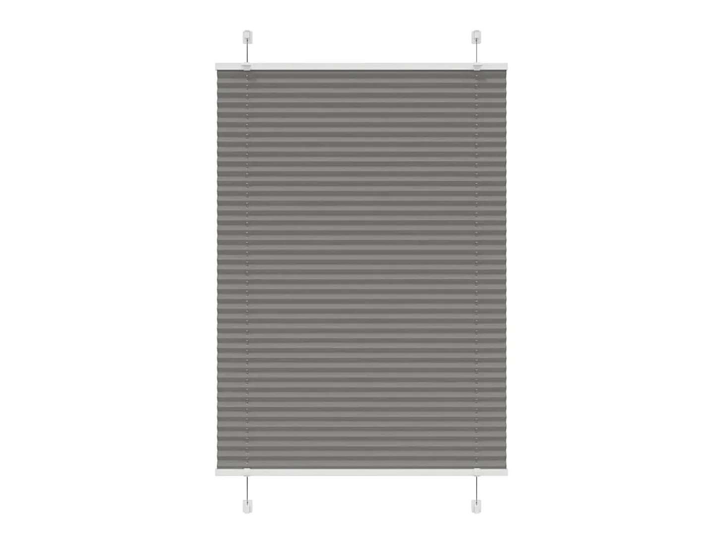 Estor plisado antracita 90x100 cm ancho tela 89,4 cm