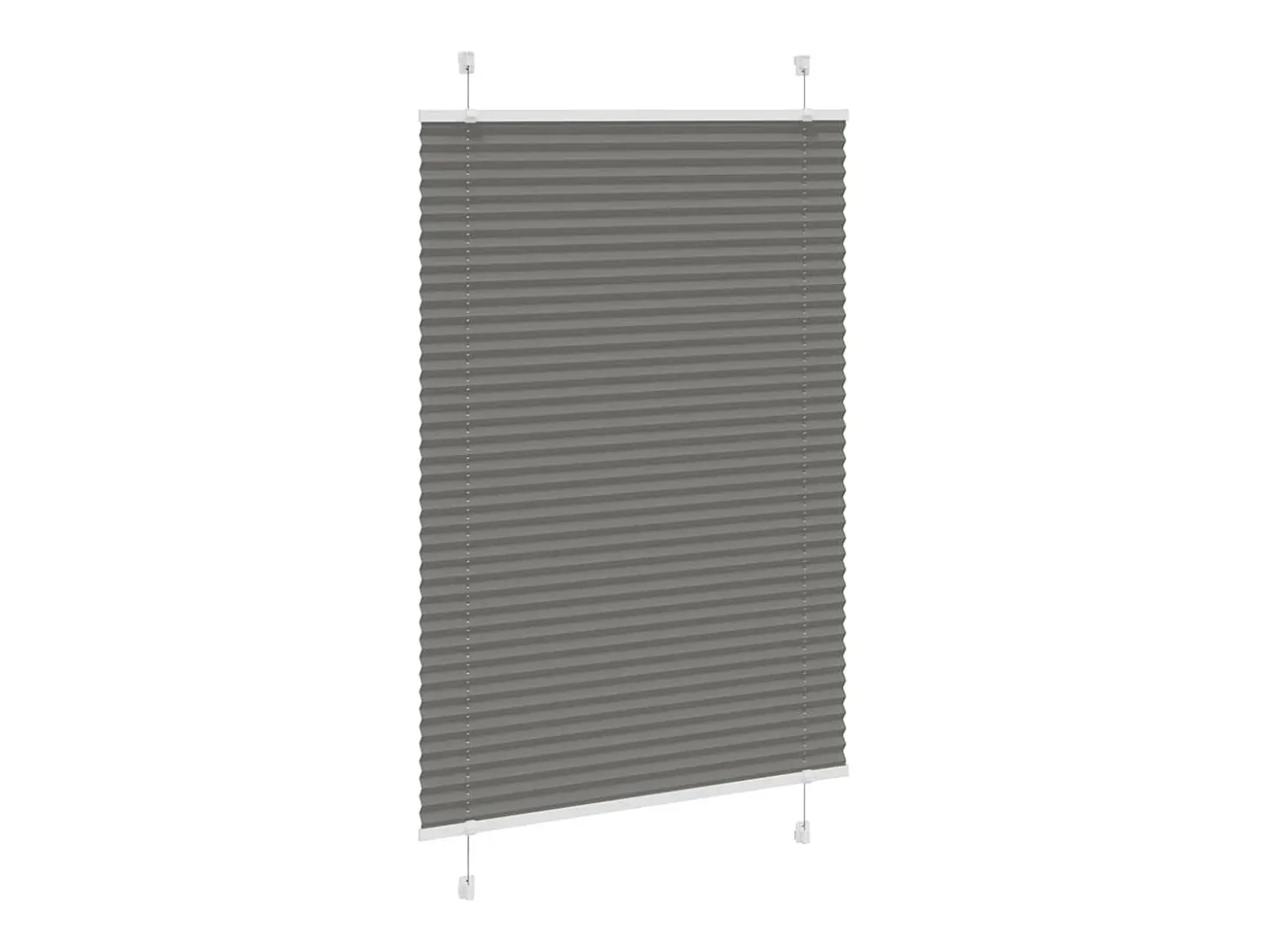 Estor plisado antracita 95x100 cm ancho tela 94,4 cm