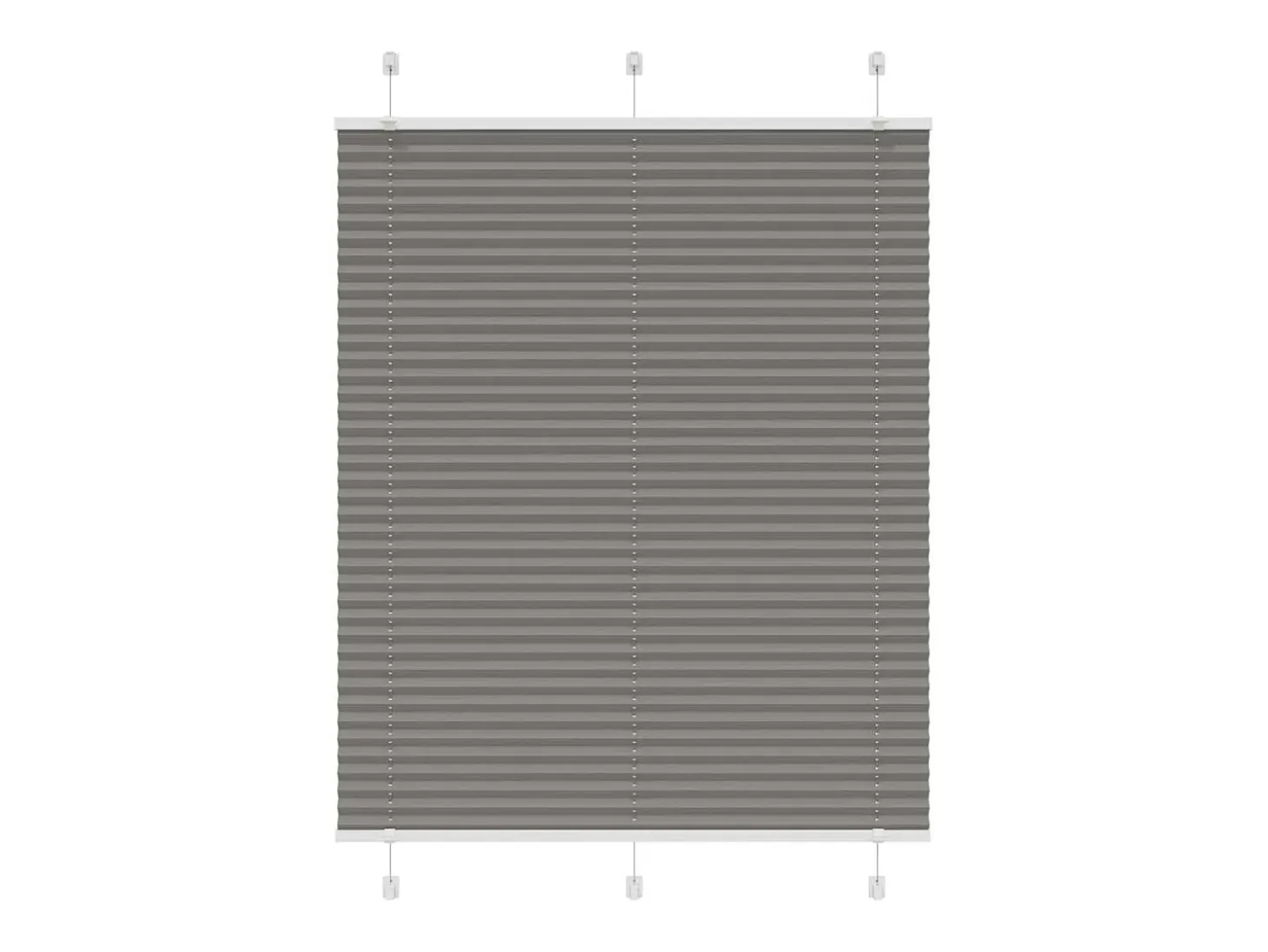Estor plisado antracita 110x100 cm ancho tela 109,4 cm
