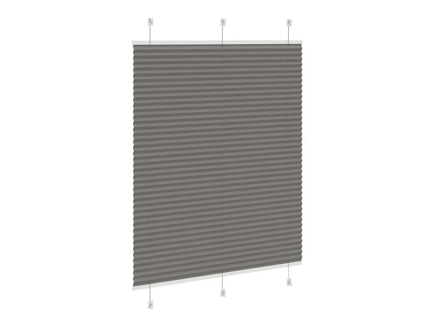 Estor plisado antracita 110x100 cm ancho tela 109,4 cm