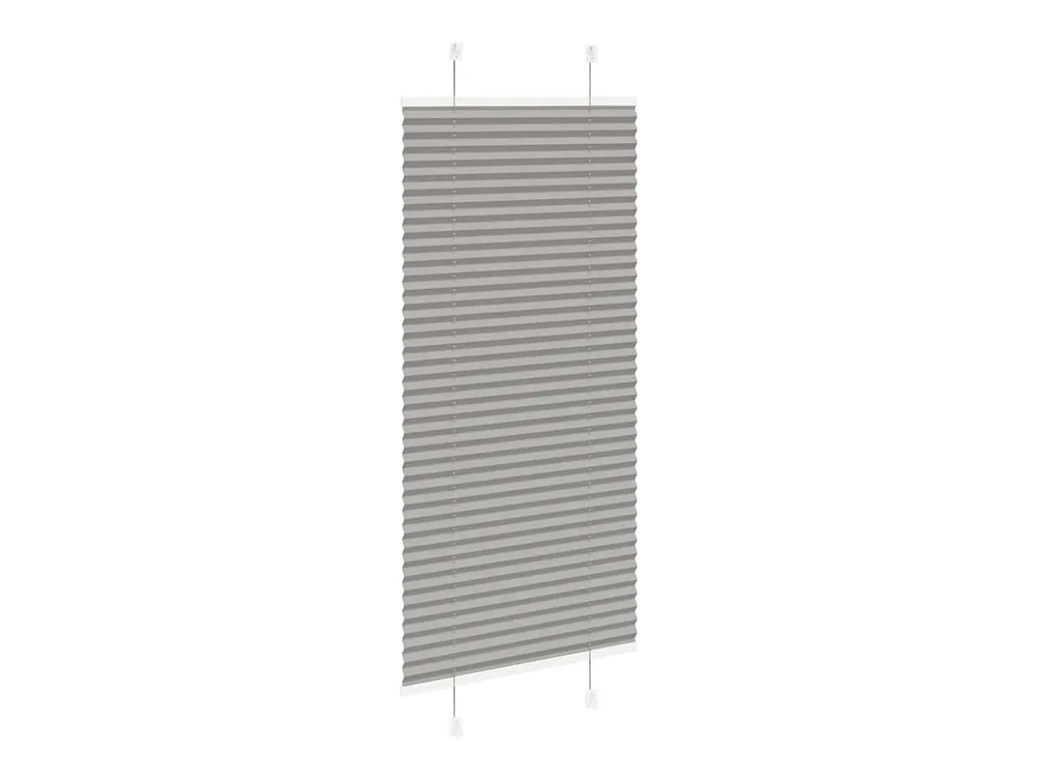 Estor plisado antracita 55x100 cm ancho tela 54,4 cm