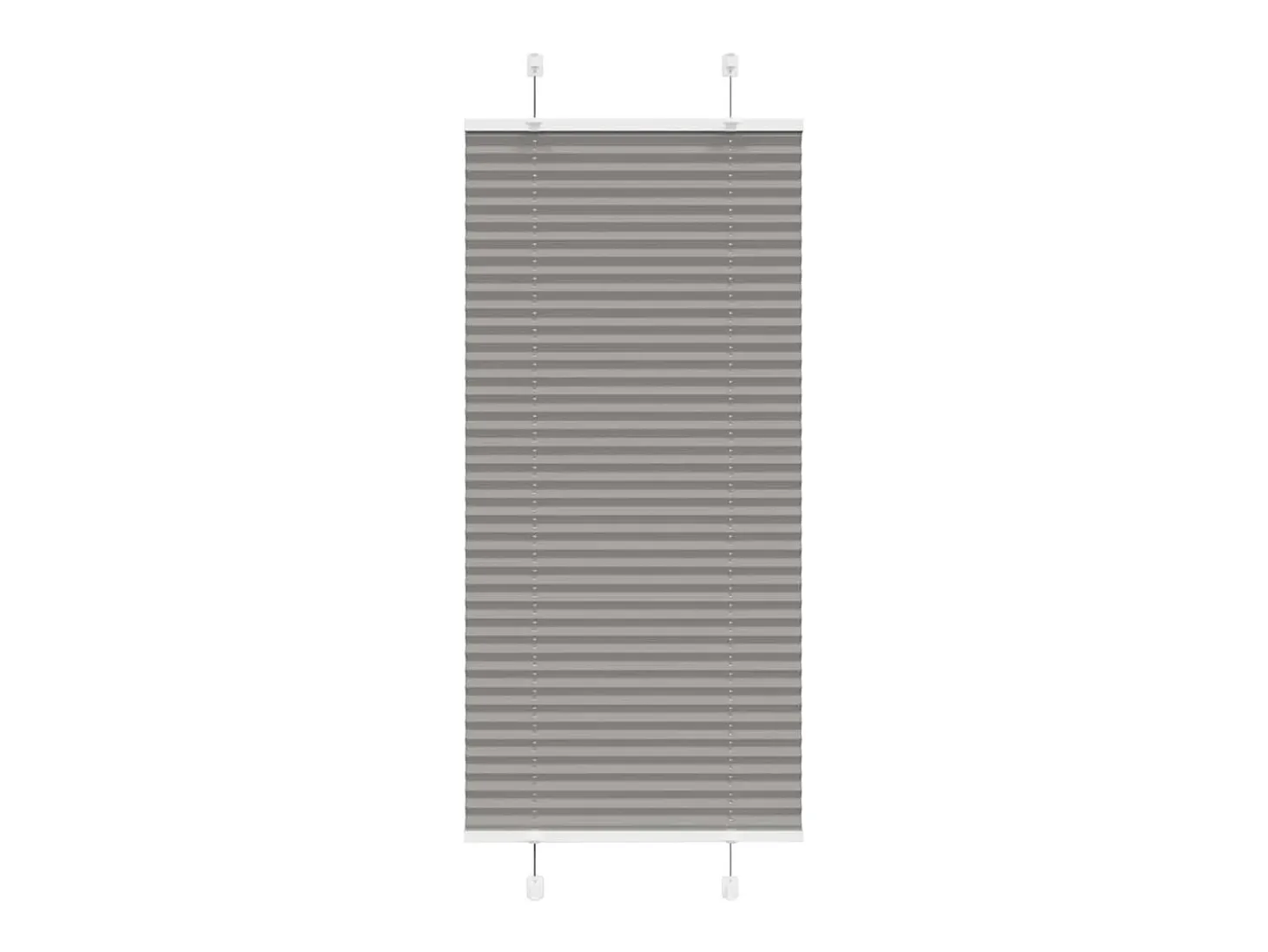 Estor plisado antracita 55x100 cm ancho tela 54,4 cm