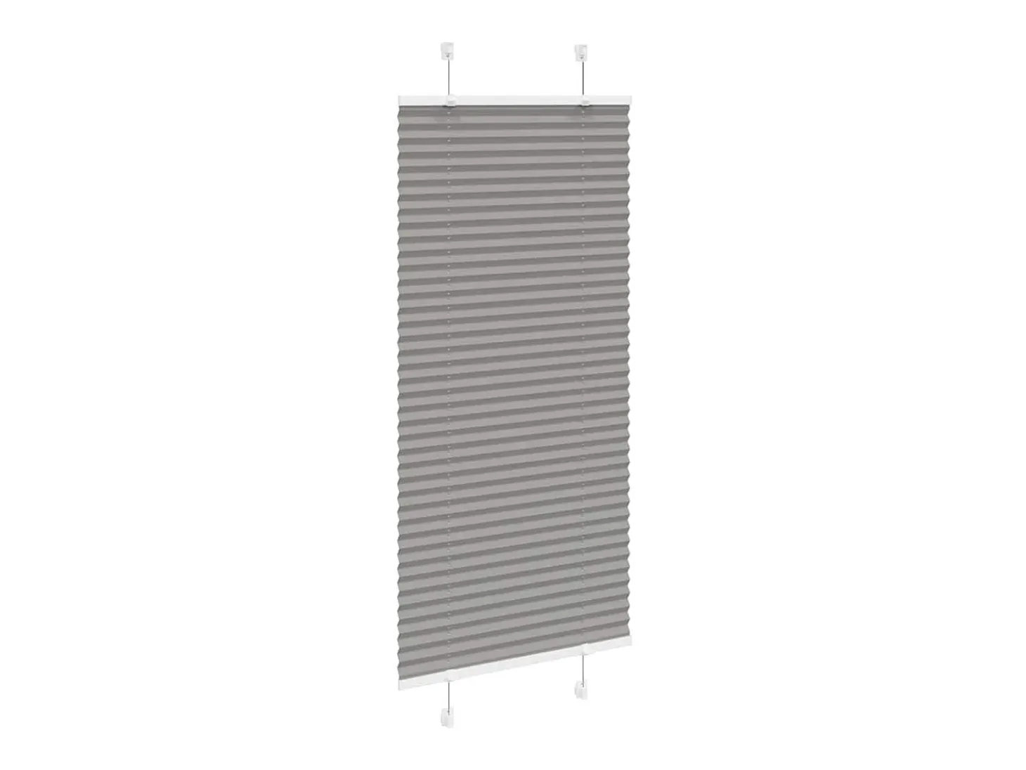 Estor plisado antracita 55x100 cm ancho tela 54,4 cm