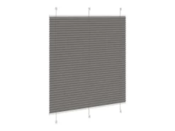 Estor plisado antracita 115x150 cm ancho tela 114,4 cm