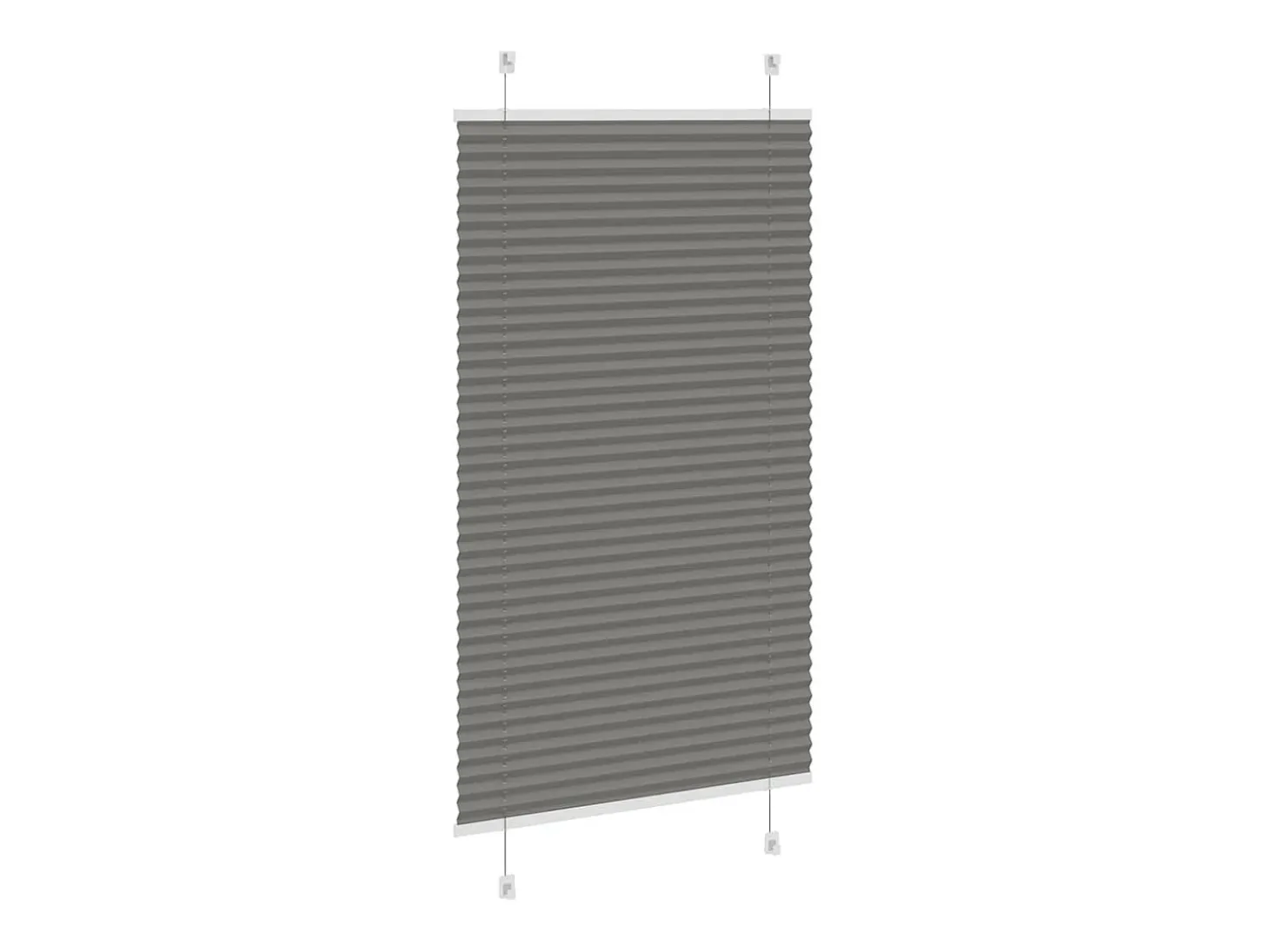 Estor plisado antracita 70x150 cm ancho tela 69,4 cm