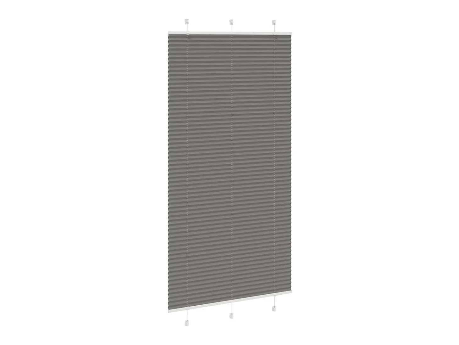 Estor plisado antracita 105x200 cm ancho tela 104,4 cm