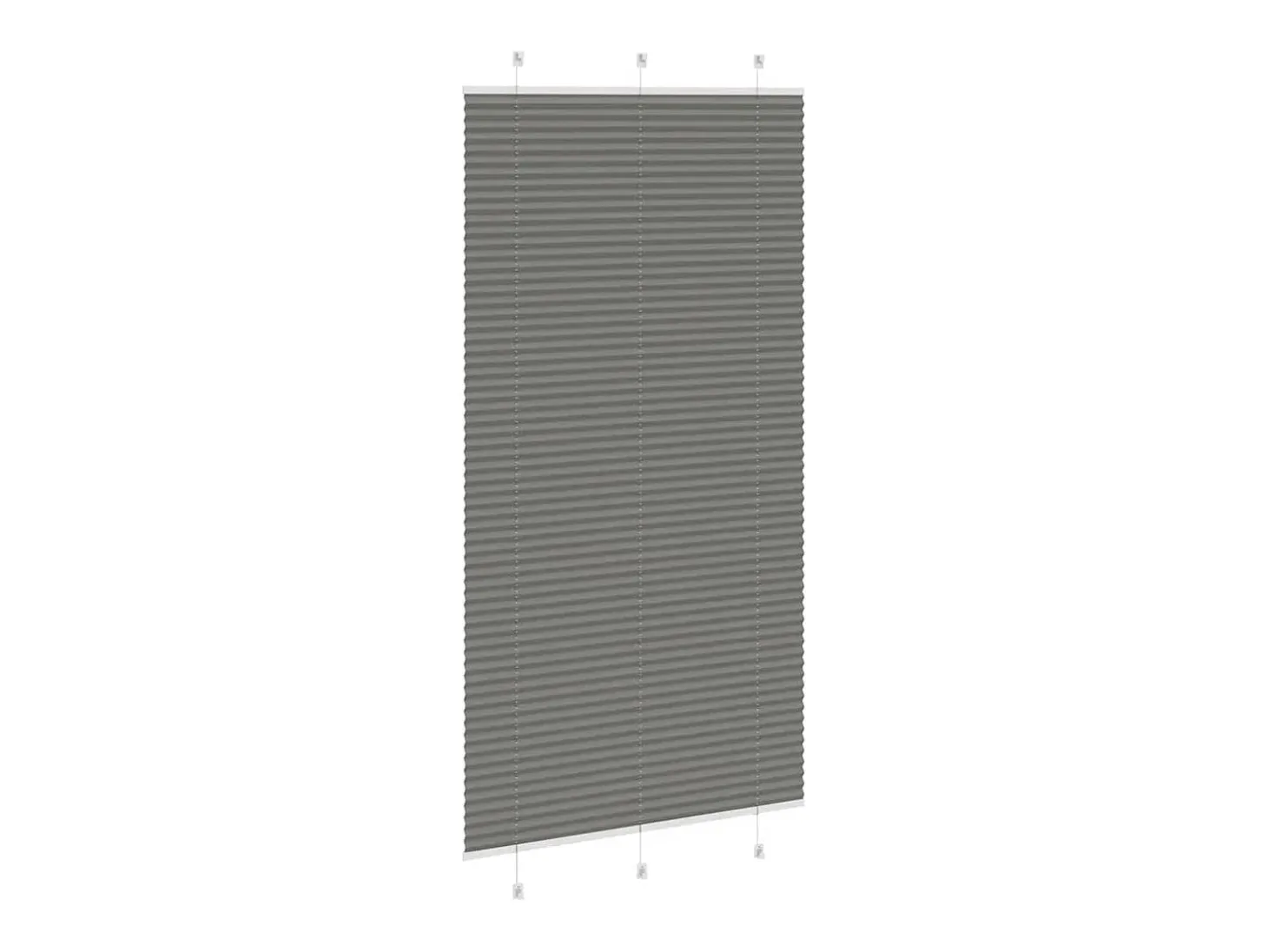 Estor plisado antracita 105x200 cm ancho tela 104,4 cm