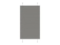 Estor plisado antracita 75x100 cm ancho tela 74,4 cm