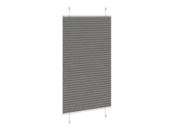 Estor plisado antracita 75x100 cm ancho tela 74,4 cm