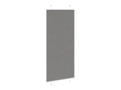Estor plisado antracita 85x200 cm ancho tela 84,4 cm