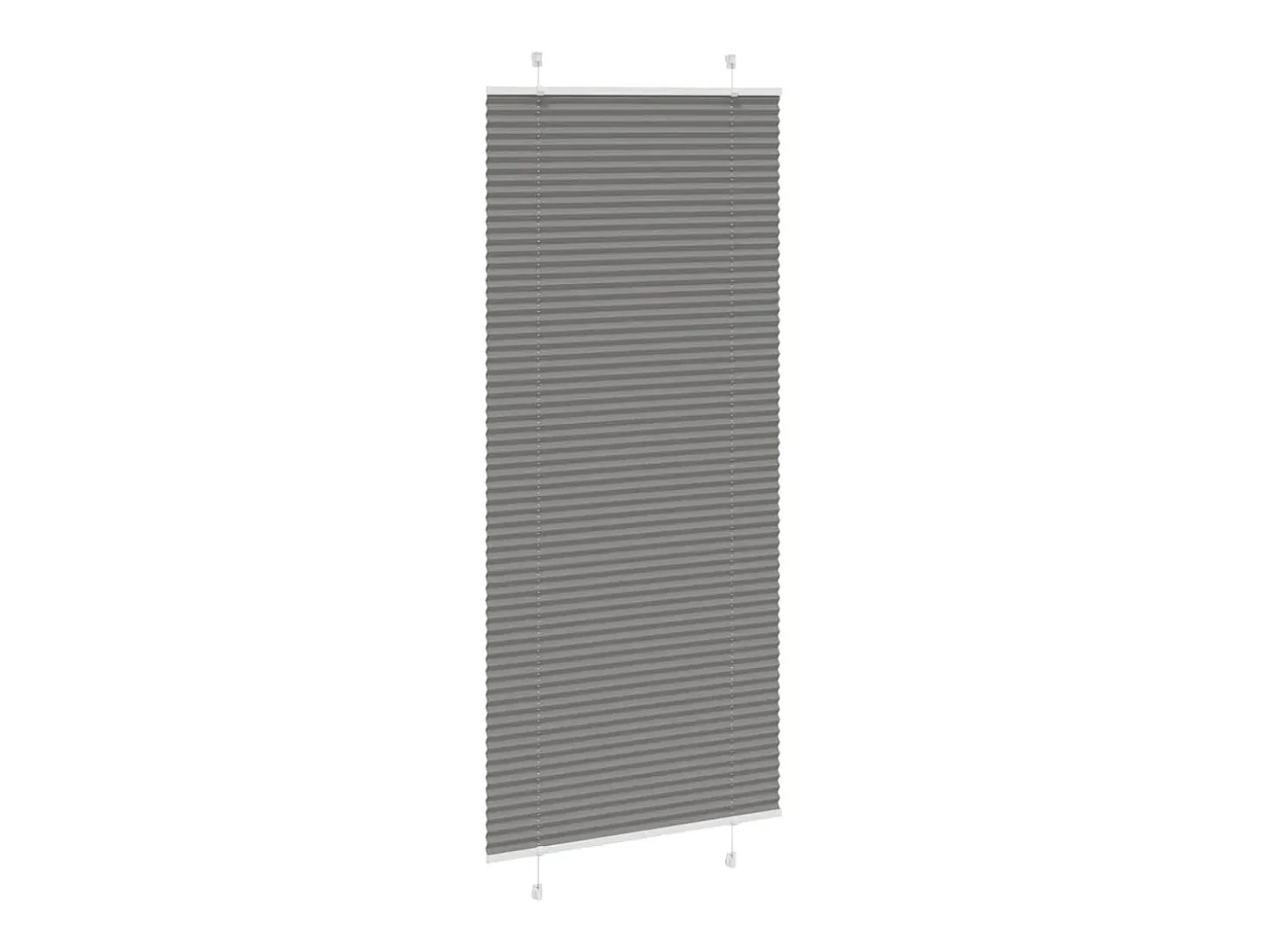 Estor plisado antracita 85x200 cm ancho tela 84,4 cm