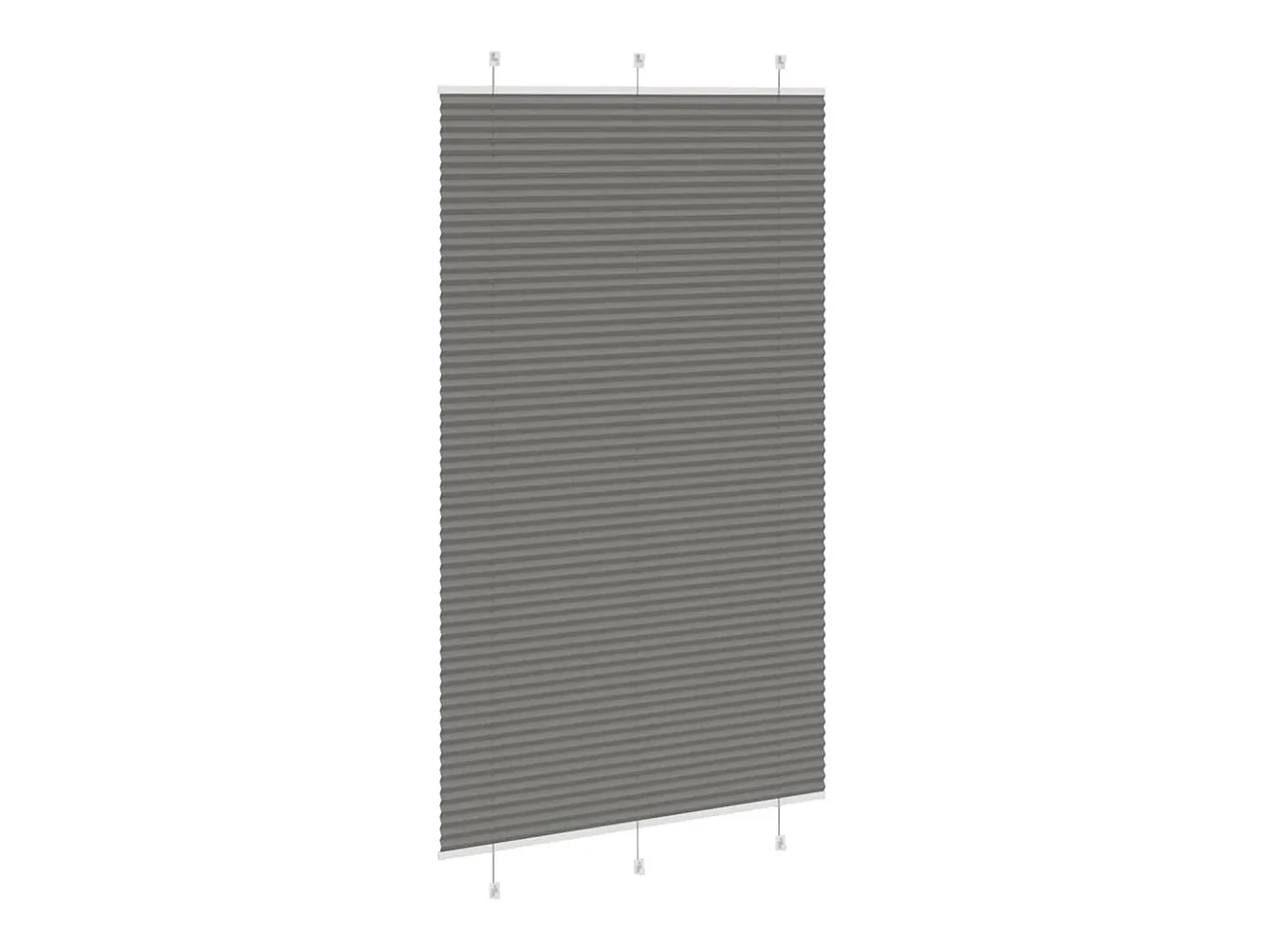Estor plisado antracita 115x200 cm ancho tela 114,4 cm