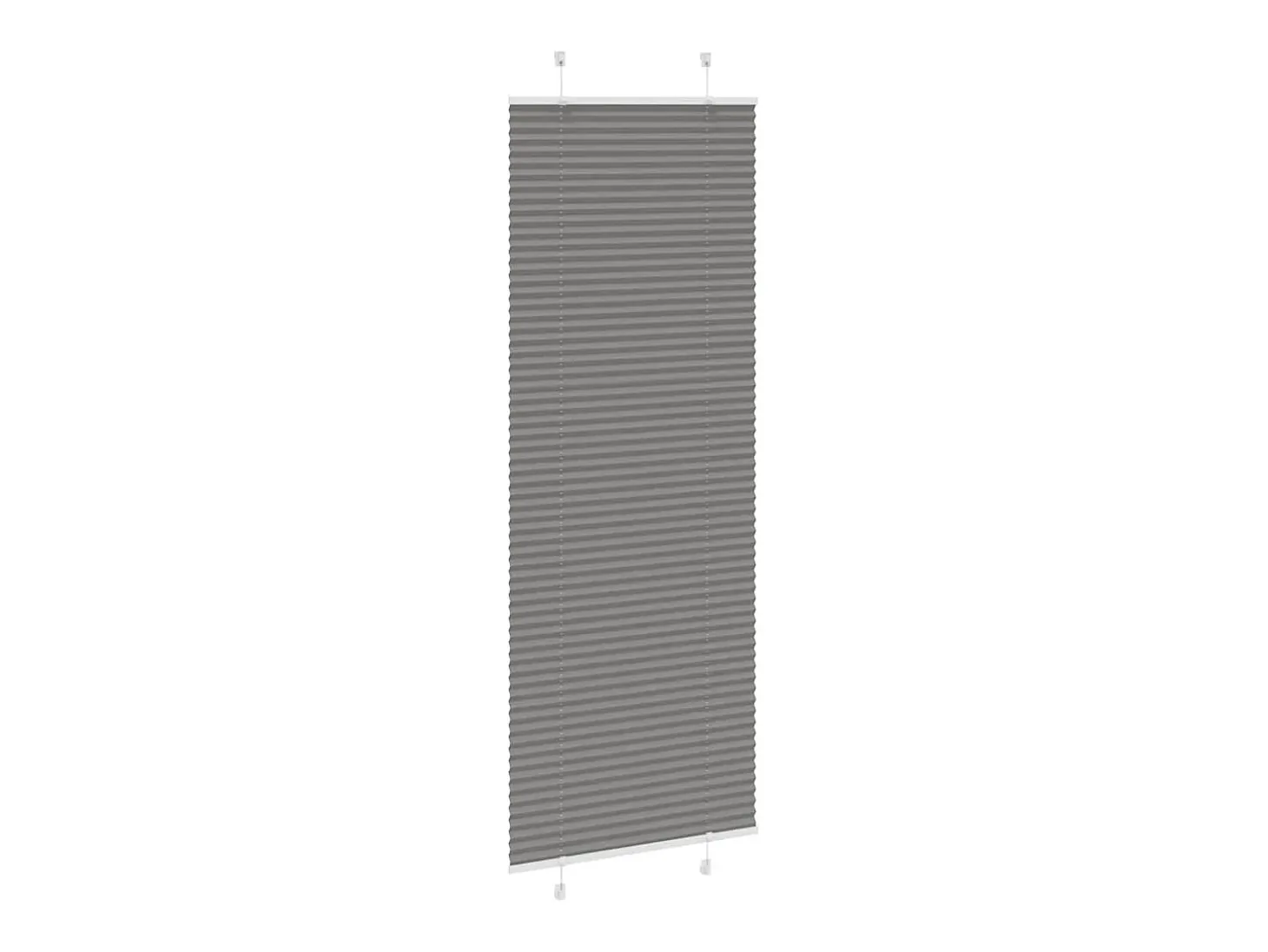 Estor plisado antracita 80x200 cm ancho tela 79,4 cm