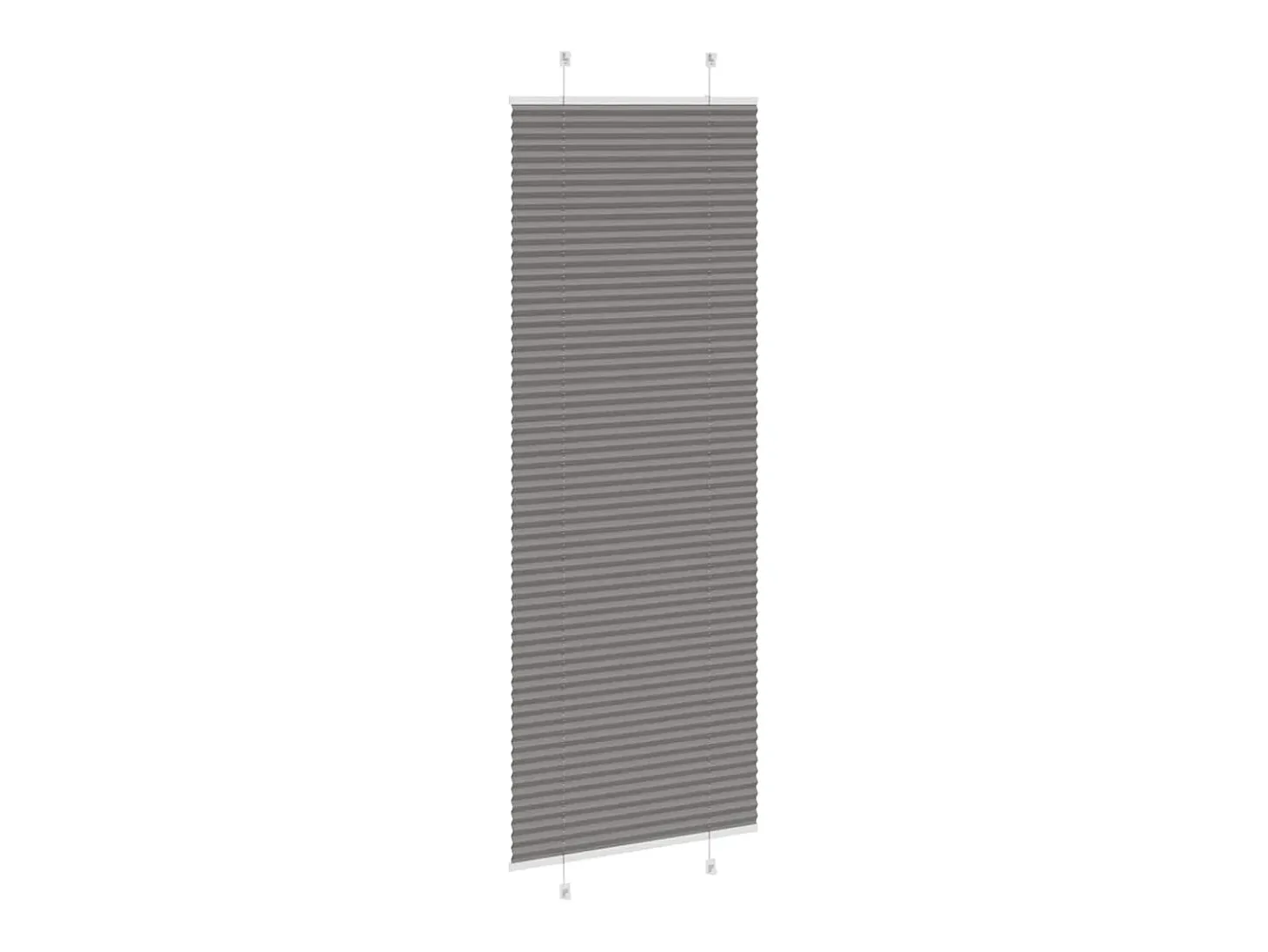 Estor plisado antracita 80x200 cm ancho tela 79,4 cm