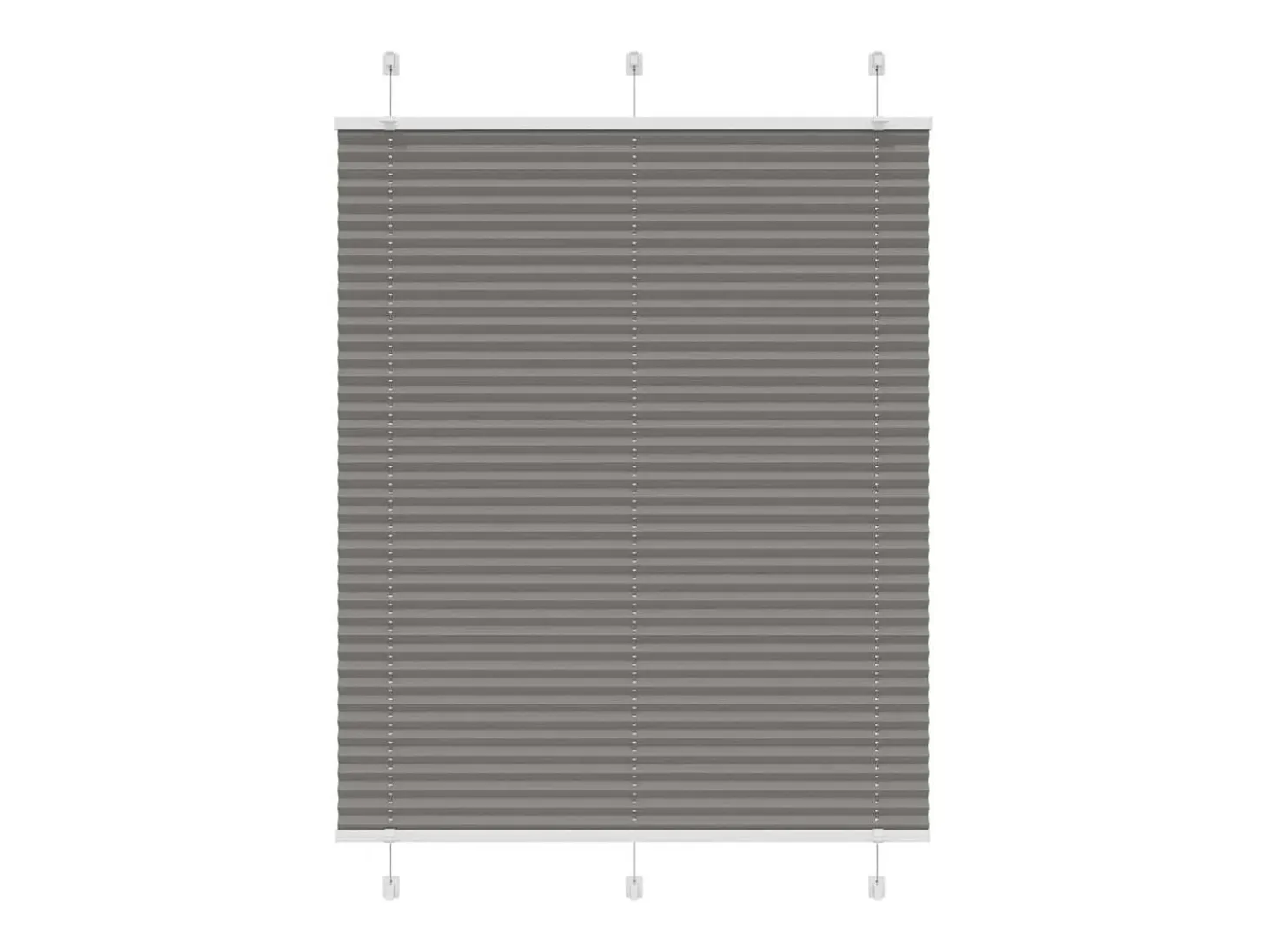 Estor plisado antracita 105x100 cm ancho tela 104,4 cm