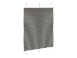 Estor plisado antracita 105x100 cm ancho tela 104,4 cm