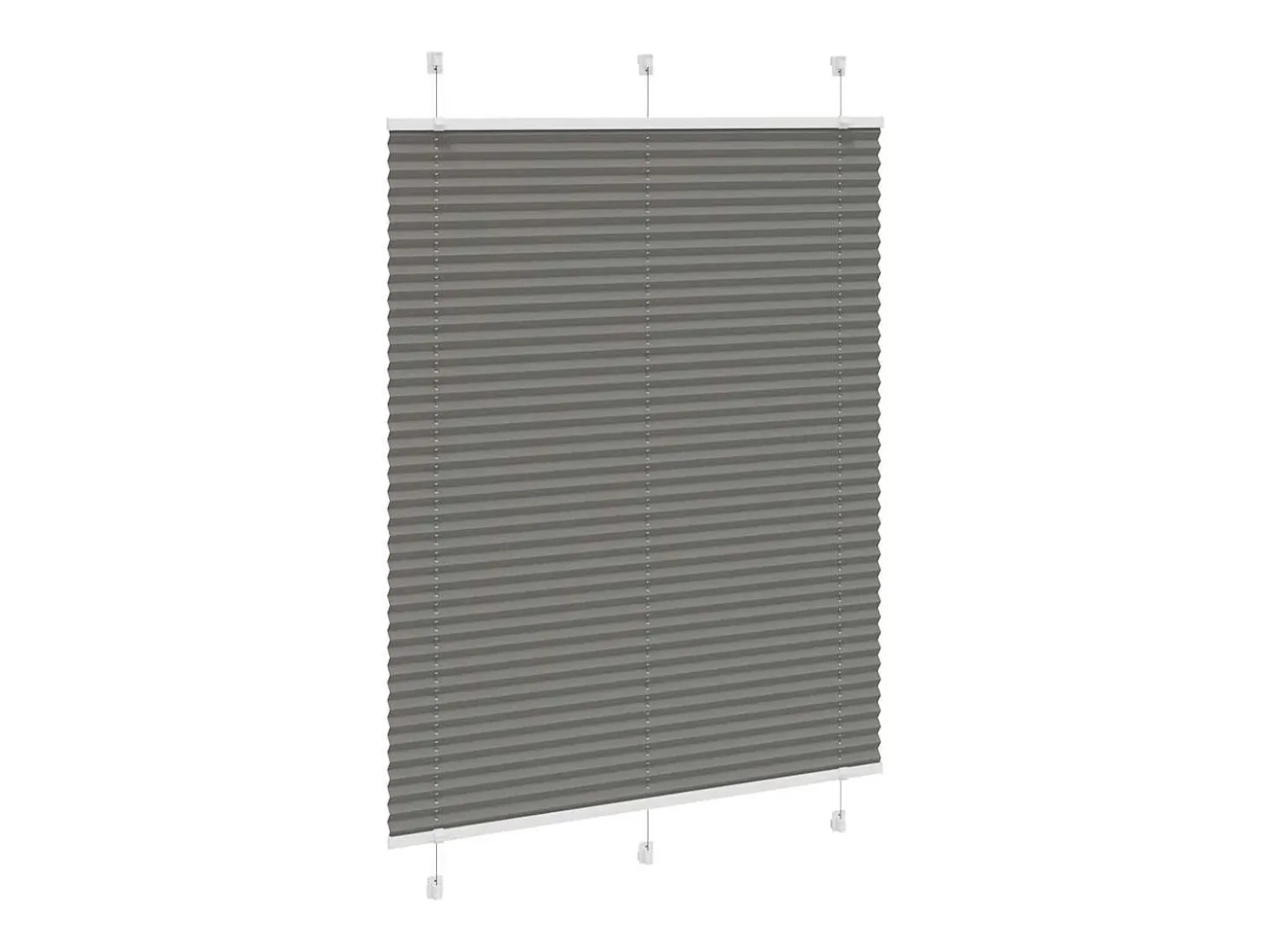Estor plisado antracita 105x100 cm ancho tela 104,4 cm
