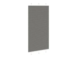 Estor plisado antracita 110x200 cm ancho tela 109,4 cm