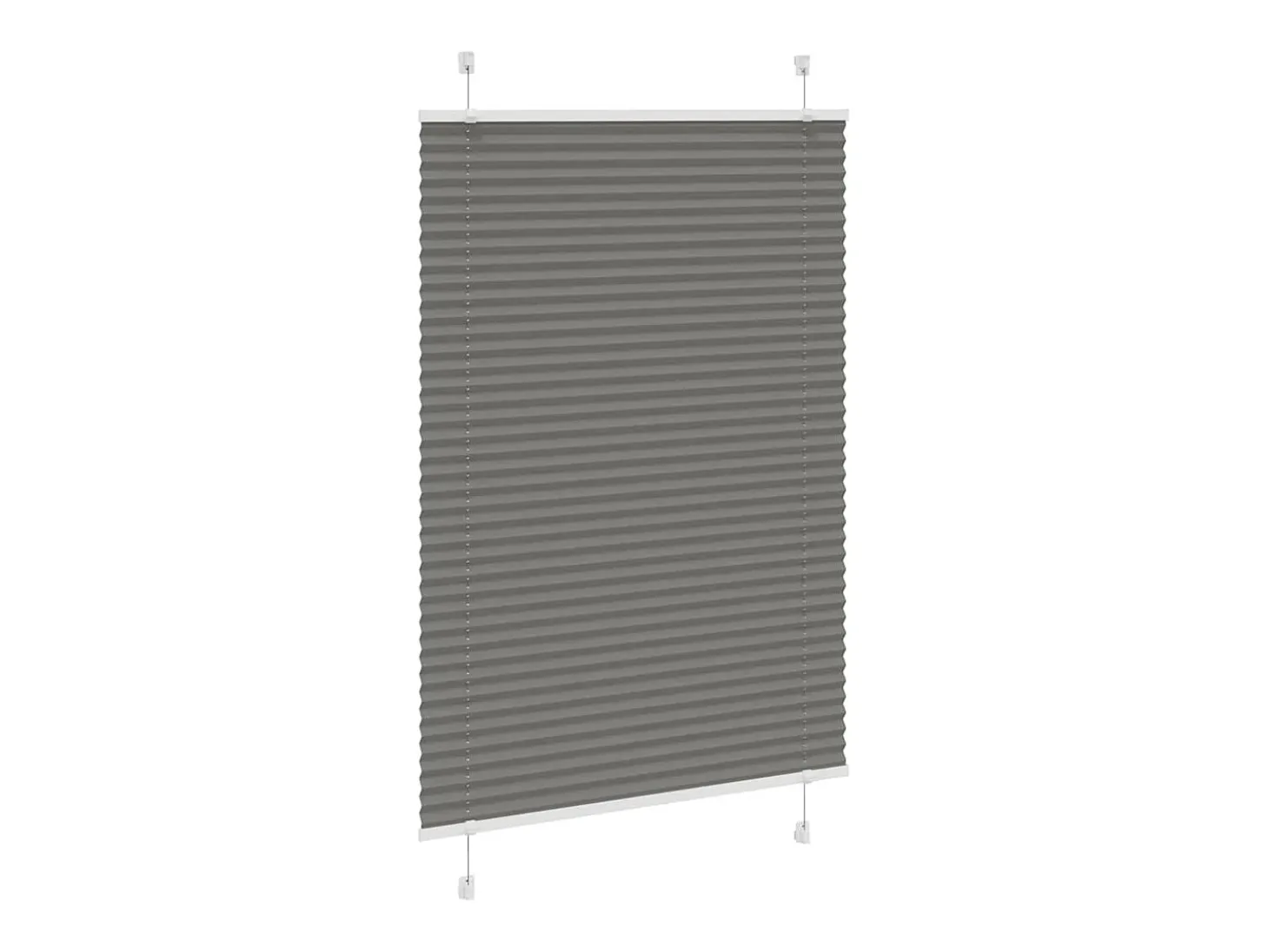 Estor plisado antracita 95x150 cm ancho tela 94,4 cm