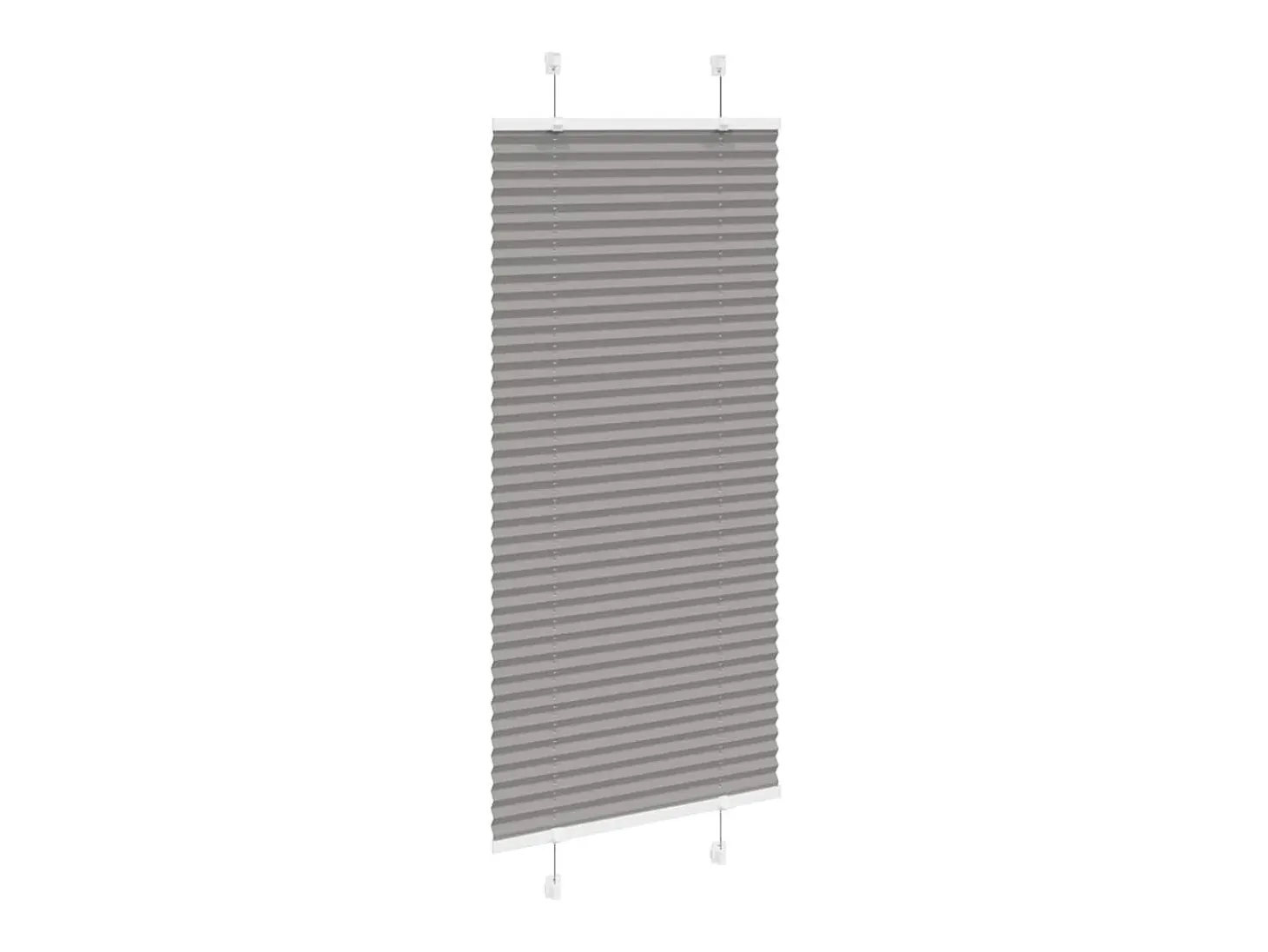 Estor plisado antracita 65x100 cm ancho tela 64,4 cm