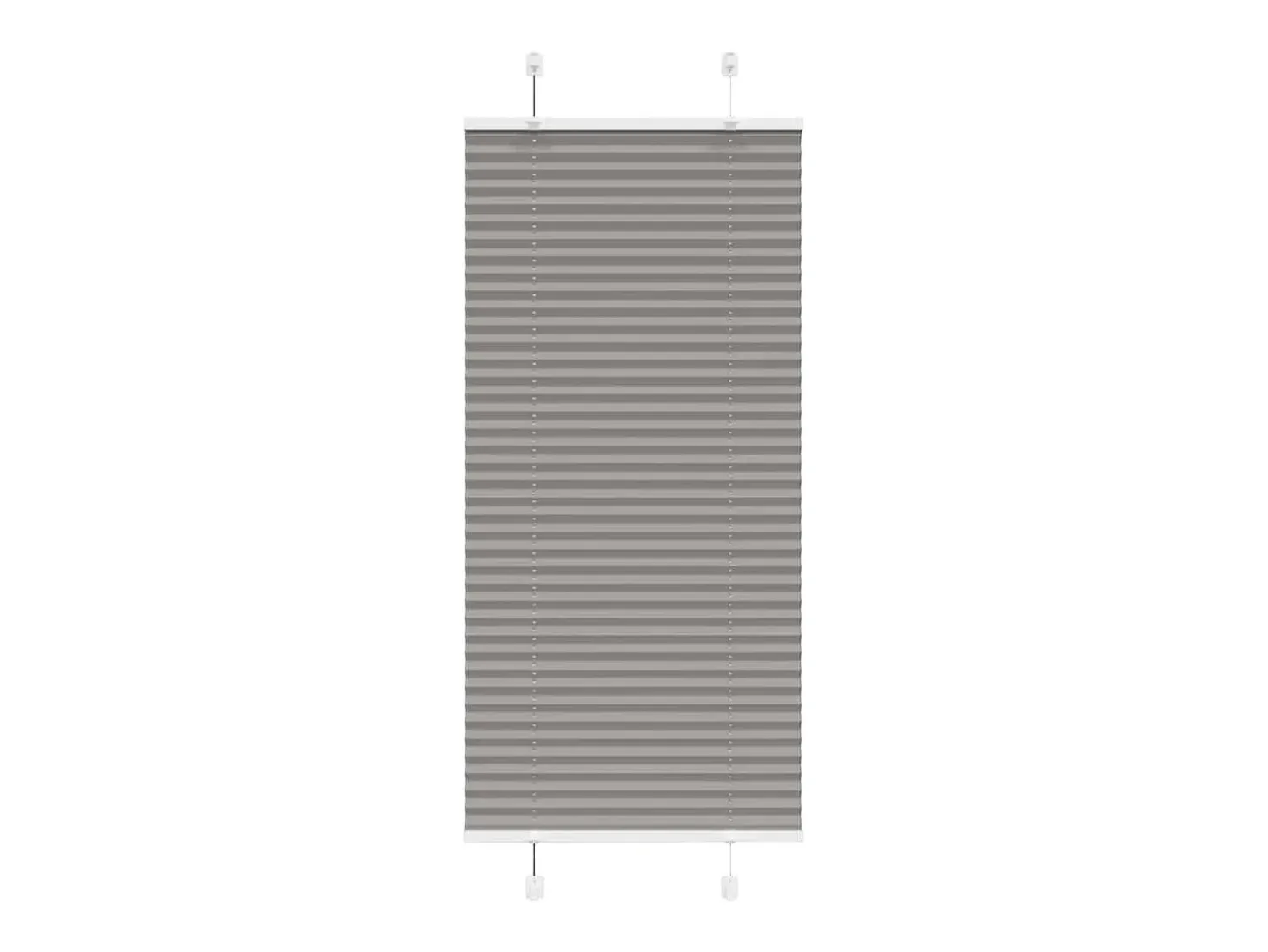 Estor plisado antracita 65x100 cm ancho tela 64,4 cm