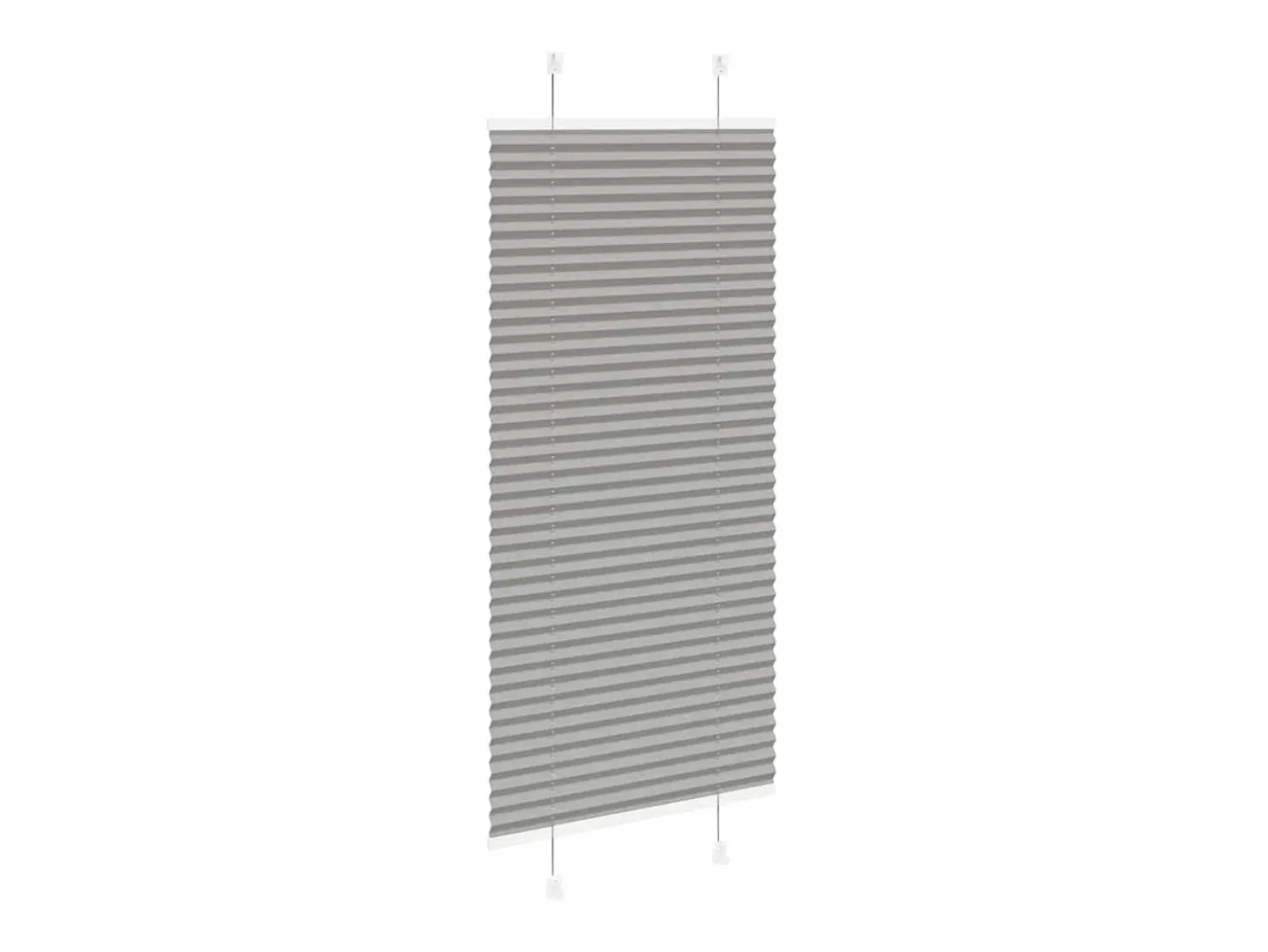 Estor plisado antracita 65x100 cm ancho tela 64,4 cm