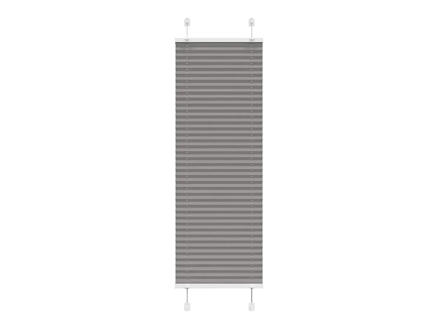 Estor plisado antracita 45x100 cm ancho tela 44,4 cm