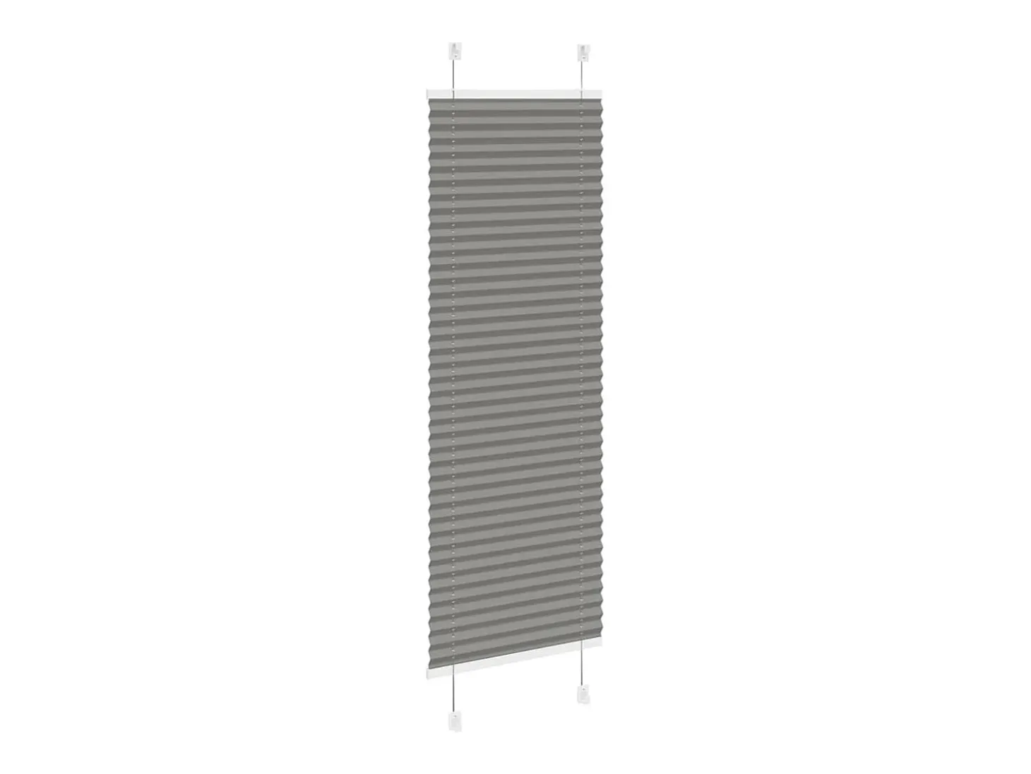 Estor plisado antracita 45x100 cm ancho tela 44,4 cm