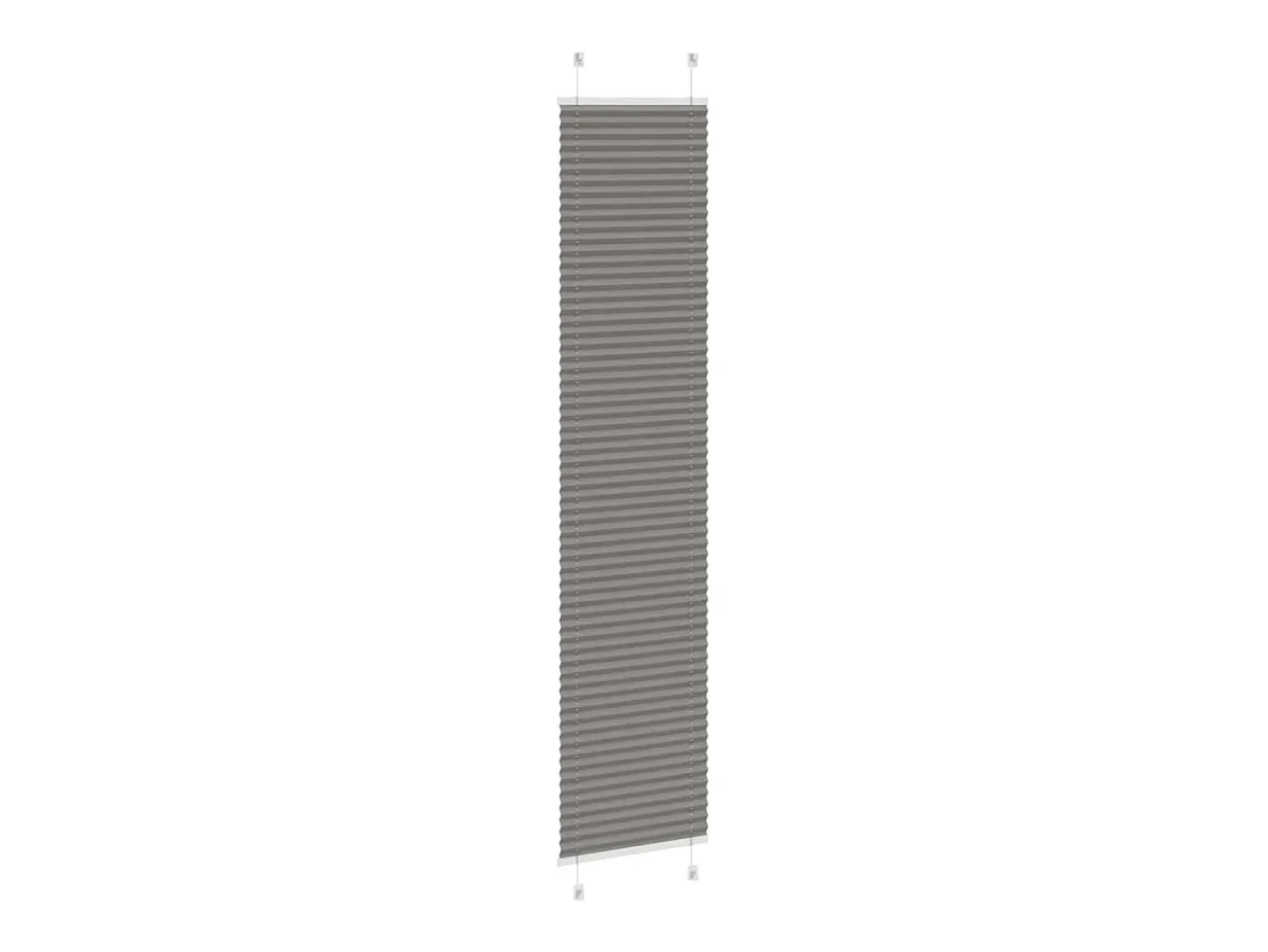 Estor plisado antracita 50x200 cm ancho tela 49,4 cm